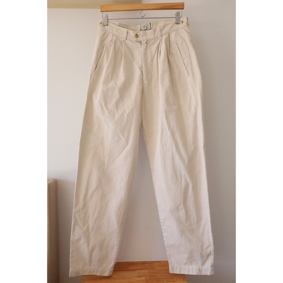 Cinque Pants - Cinque 5 Womens Size M Relaxed Straight Leg Business Dress Pants Oversized White